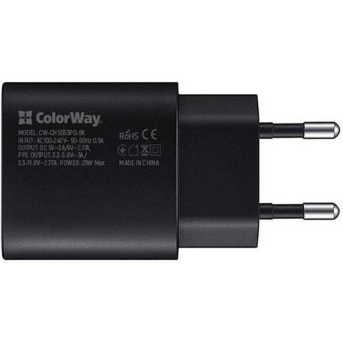 МЗП Colorway Power Delivery Port PPS USB Type-C (25W) Black