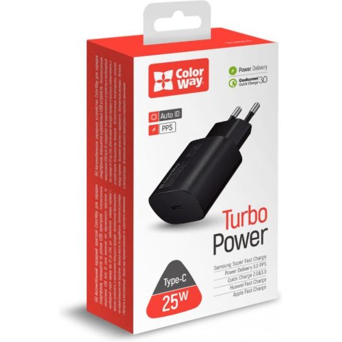 МЗП Colorway Power Delivery Port PPS USB Type-C (25W) Black