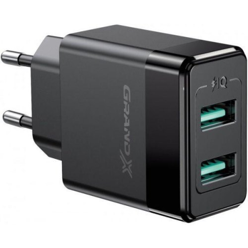 МЗП Grand-X CH-50WT 2USB 5V 2,4A p кабелем Type-C (CH-50WT)