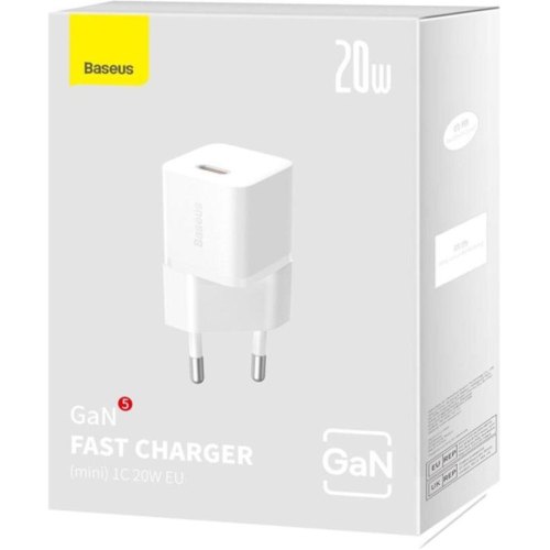 МЗП Baseus GaN5 Fast Charger 1C 20W White