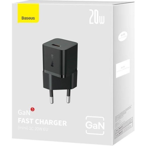 МЗП Baseus GaN5 Fast Charger 1C 20W Black