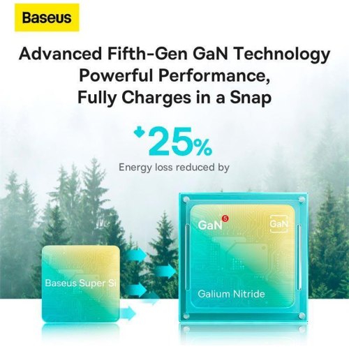 МЗП Baseus GaN5 Fast Charger 1C 20W Black