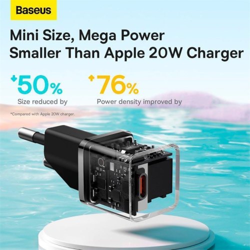 МЗП Baseus GaN5 Fast Charger 1C 20W Black