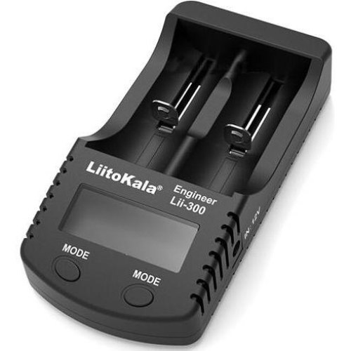 Зарядний пристрій LiitoKala Lii-300, 2x(Lion/NiMH/NiCd), Power Bank, discharge function, display