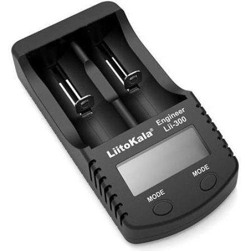 Зарядний пристрій LiitoKala Lii-300, 2x(Lion/NiMH/NiCd), Power Bank, discharge function, display