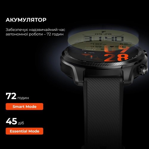 Смарт-годинник Mobvoi TicWatch Pro 3 Ultra GPS (WH12018) Shadow Black