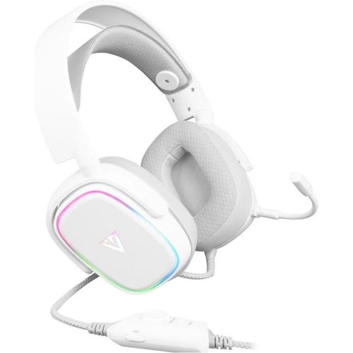 Гарнітура дротова, Modecom Volcano RGB Prometheus 7.1 White USB