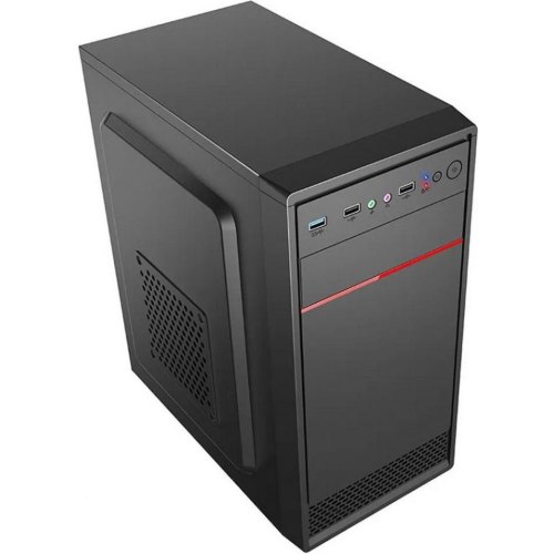 Корпус з БЖ, Casecom GN-1714 450W-120mm USB 3.0 mATX, Black