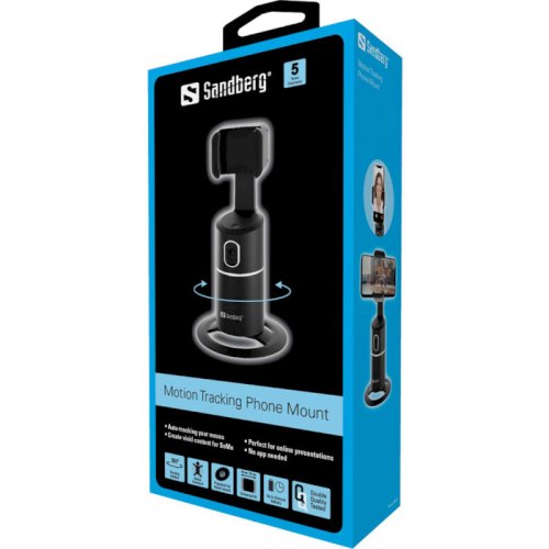 Тримач для смартфона Sandberg Motion Tracking Phone Mount 360° Type-C Li-ion