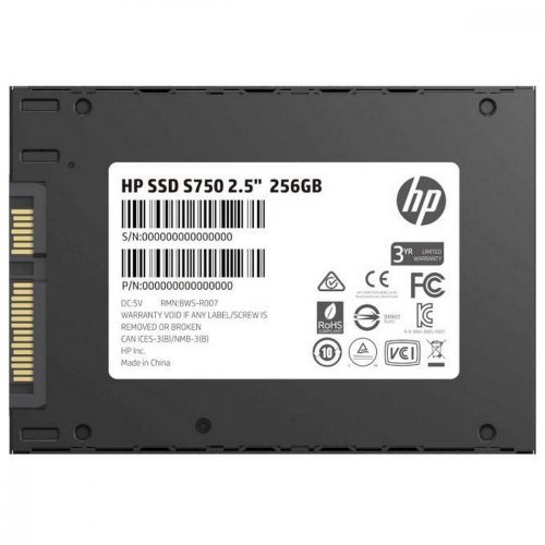 Накопичувач SSD 2.5'' SATA III 256Gb HP S750 TLC, Retail