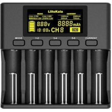 Зарядний пристрій LiitoKala Lii-S6, 6x(Lion/LiFePO4/NiMH/NiCd), Auto Polarity, Display