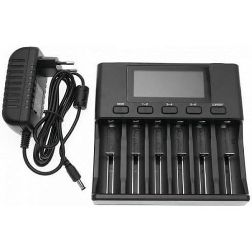 Зарядний пристрій LiitoKala Lii-S6, 6x(Lion/LiFePO4/NiMH/NiCd), Auto Polarity, Display