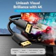 Кабель Vention DisplayPort-DisplayPort 3.0м, V1.2, 4K 60 Гц 3D Dolby 7.1