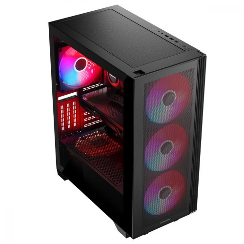 Корпус без БЖ, Modecom MISTRAL ARGB FLOW MIDI BLACK ATX