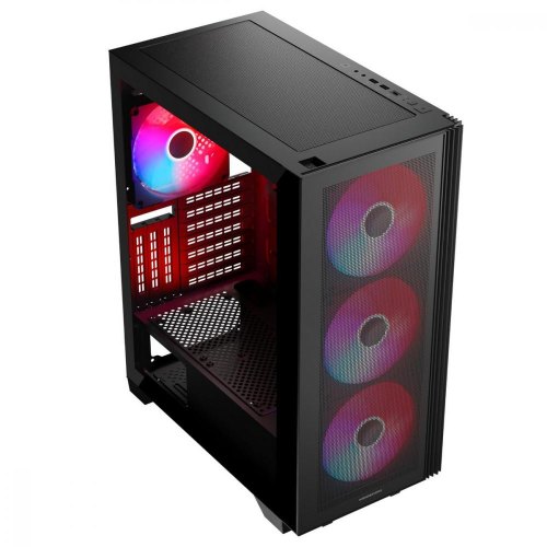 Корпус без БЖ, Modecom MISTRAL ARGB FLOW MIDI BLACK ATX