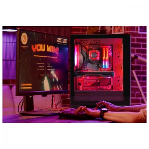 Корпус без БЖ, Modecom MISTRAL ARGB FLOW MIDI BLACK ATX