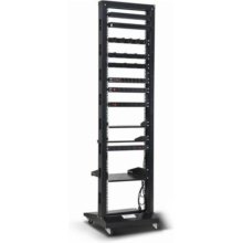 Стійка 19, high 42U, подвійна, чорна, 250кг, Kingda