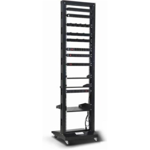 Стійка 19, high 42U, подвійна, чорна, 250кг, Kingda