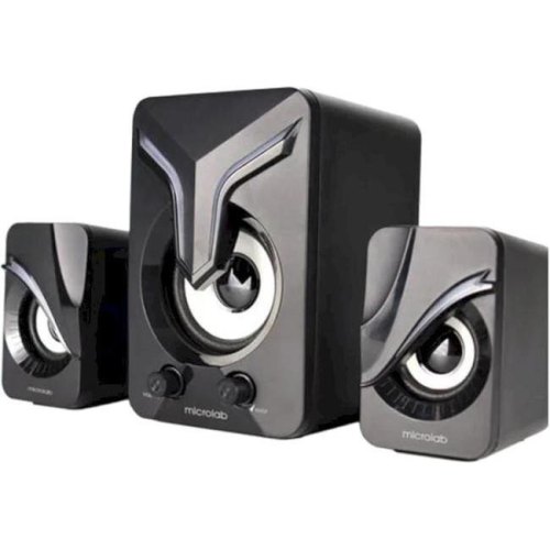 Акустична система 2.1 MICROLAB U-270 11W, USB, LED, чорний