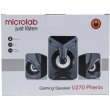 Акустична система 2.1 MICROLAB U-270 11W, USB, LED, чорний