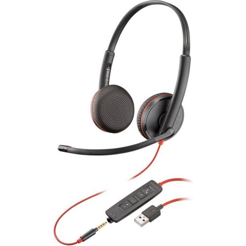 Гарнітура дротова, Poly BlackWire C3225 USB-A HS Stereo