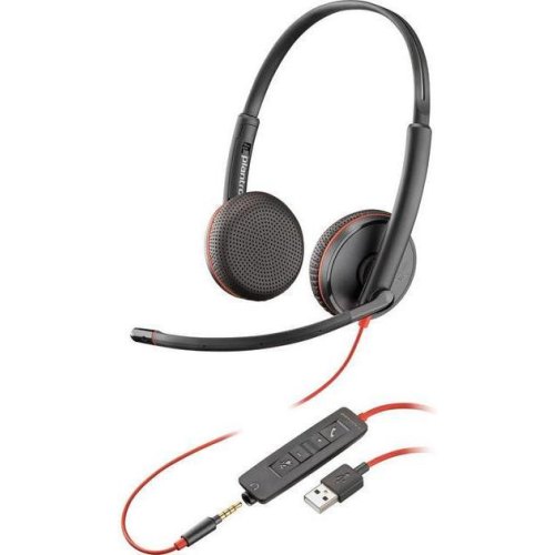 Гарнітура дротова, Poly BlackWire C3225 USB-A HS Stereo