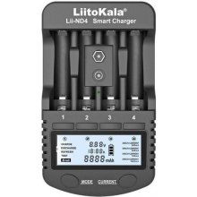 Зарядний пристрій LiitoKala Lii-ND4, 4x(NiMH/NiCd) + 1*9V(крона), discharge function, display