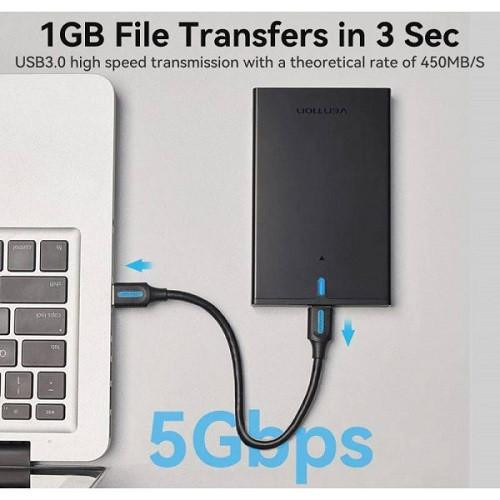 Зовнішня кишеня для 2.5 HDD/SSD USB 3.0 Micro-B Black Vention