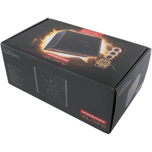Блок живлення, 650W Modecom VOLCANO 650 GOLD, 120mm, MODULAR, 80+ Gold, Retail Box