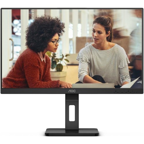 Монітор 27 AOC Q27E3UMF, VA, 75Гц, HDMI, DP, USB-hub, HAS, Pivot, колонки, чорний
