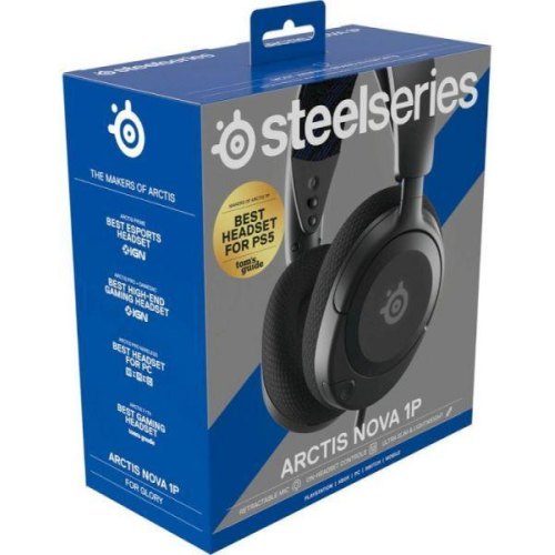 Гарнітура дротова, SteelSeries Arctis Nova 1P Black