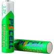 Акумулятор AAA 1000mAh, 1.2V Ni-MH, RTU rechargeable battery, PKCELL, 2pcs/card