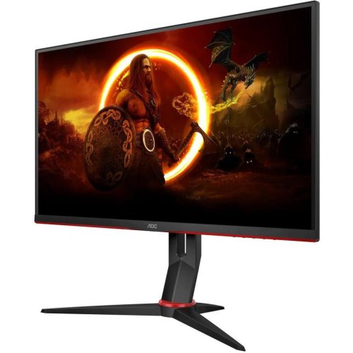 Монітор 27 AOC 27G2ZN3/BK, VA, 280Гц, 0,5ms, HDMIx2, DP, HAS, Pivot, чорний з червоним