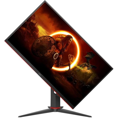 Монітор 27 AOC 27G2ZN3/BK, VA, 280Гц, 0,5ms, HDMIx2, DP, HAS, Pivot, чорний з червоним