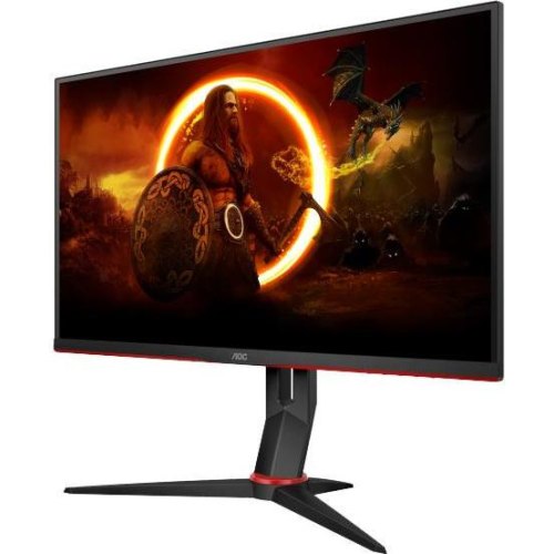 Монітор 27 AOC 27G2ZN3/BK, VA, 280Гц, 0,5ms, HDMIx2, DP, HAS, Pivot, чорний з червоним