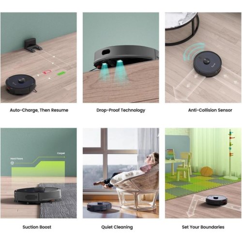 Робот-пилосос Kyvol Cybovac L30 Lidar, 210ml+210ml, 2600mAh, 2500pa, Google Assistant, Amazon Alexa (Kyvol L30)