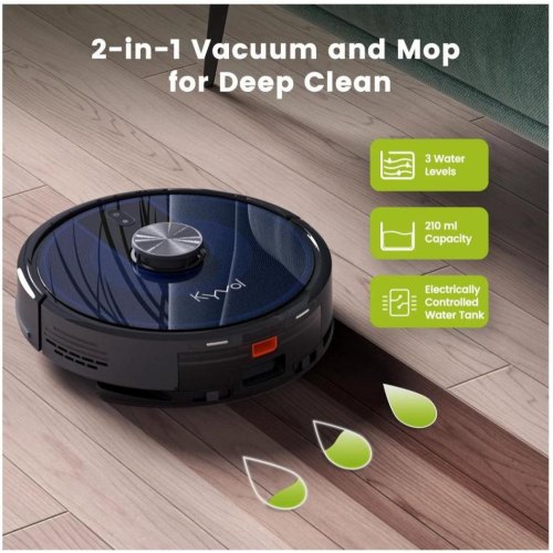 Робот-пилосос Kyvol Cybovac L30 Lidar, 210ml+210ml, 2600mAh, 2500pa, Google Assistant, Amazon Alexa (Kyvol L30)