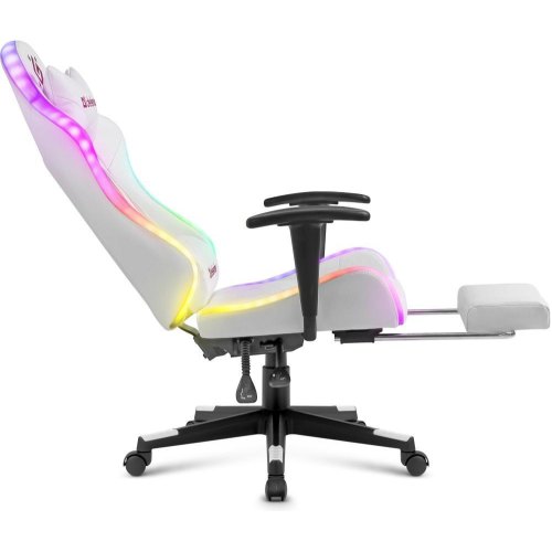 Крісло ігрове Defender Watcher, 60мм, Клас 4, RGB ПУ, біле