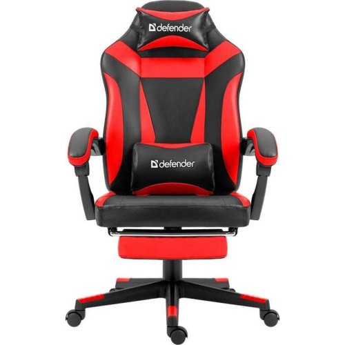Крісло ігрове Defender Cruiser, 50мм, Клас 4, підніжка, Black/Red