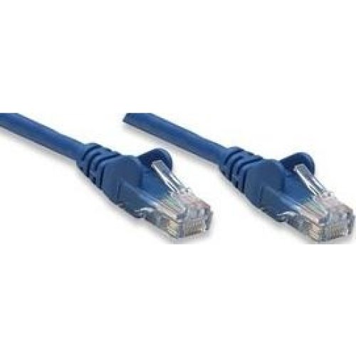 Патчкорд UTP Cat.5e ( 7.5м синій ), Intellinet, Біметал, ССА