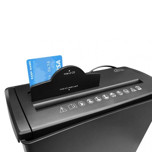 Знищувач документів Media-Tech MT215, CD/DVD discs & credit cards. 5 pages simultaneously