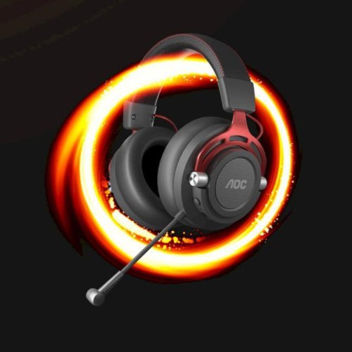 Гарнітура бездротова, AOC GH401 50мм, Wireless/3.5мм/USB Multi Platform connect