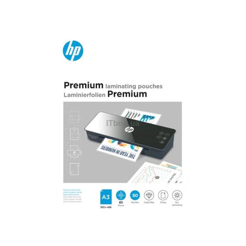 Плівка для ламінування HP Premium Laminating Pouches, A3, 80 Mic, 303x426, 50 pcs