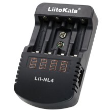 Зарядний пристрій LiitoKala Lii-NL4, 4x(NiMH/NiCd) + 1*9V(крона)