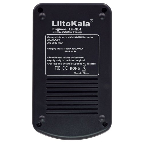 Зарядний пристрій LiitoKala Lii-NL4, 4x(NiMH/NiCd) + 1*9V(крона)