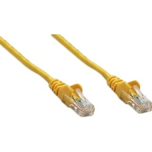 Патчкорд UTP Cat.5e ( 1м жовтий ), Intellinet, Біметал, ССА