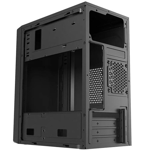 Корпус з БЖ, Casecom GN-1714 500W-120mm USB 3.0 mATX, Black