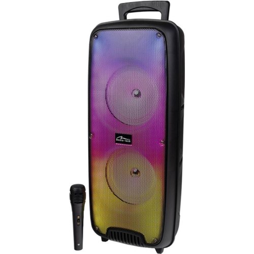 Акустична система 1.0 Media-Tech 20W, Bluetooth/FM/AUX/MicroSD/USB/RGB/КАРАОКЕ чорна