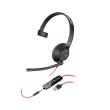 Гарнітура дротова, Poly BlackWire 5210 USB-A HS Mono