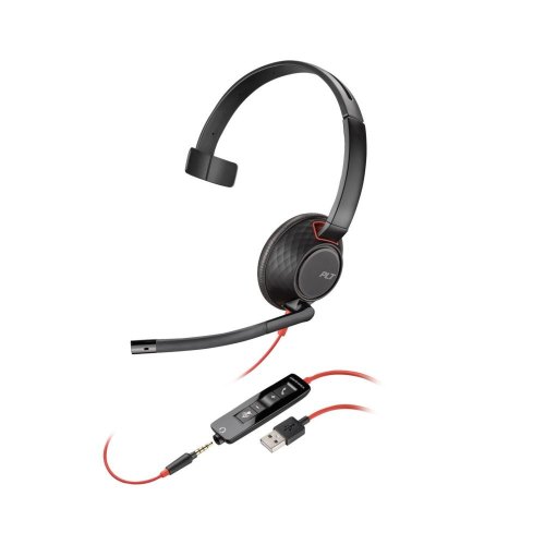 Гарнітура дротова, Poly BlackWire 5210 USB-A HS Mono